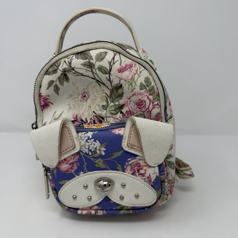 Betsey Johnson XOBaybee Floral Puppy Mini Backpack